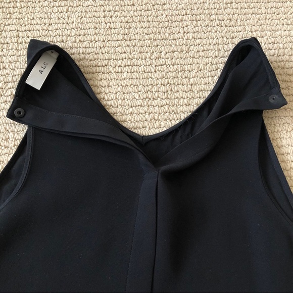ALC Black Studded Top Sleeveless Size 4 - Picture 7 of 12